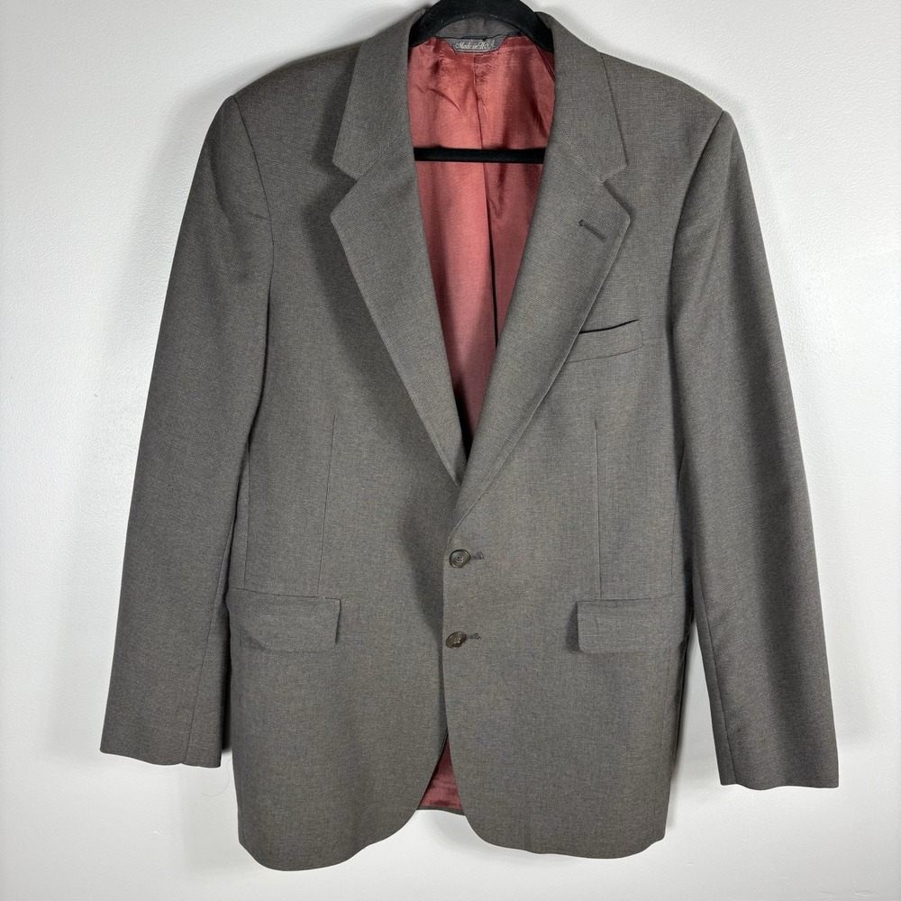 Levi Strauss & Co. Men's‎ 42L Brown Wool USA Business Class Suits Jacket Blazer